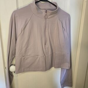 Lavender Quarter-Zip Women's Sweatshirt‎